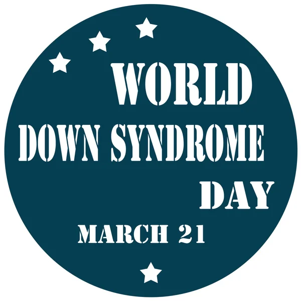 Giornata Mondiale della Sindrome di Down — Vettoriale Stock