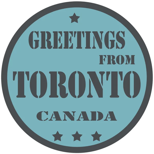 Greetings From Toronto — Stock Vector