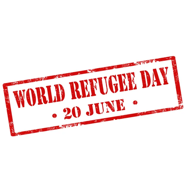 Día Mundial del Refugiado — Vector de stock