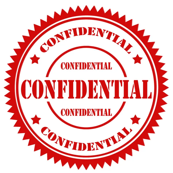 Confidential-stamp — Stock Vector