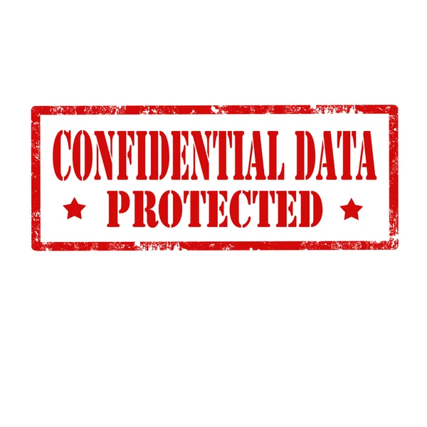 Confidential Data-stamp — Stock Vector