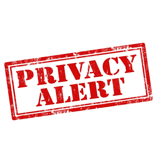 Allarme privacy — Vettoriale Stock