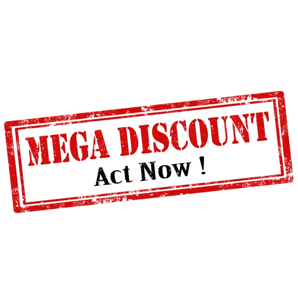 Mega Discount — Stock Vector