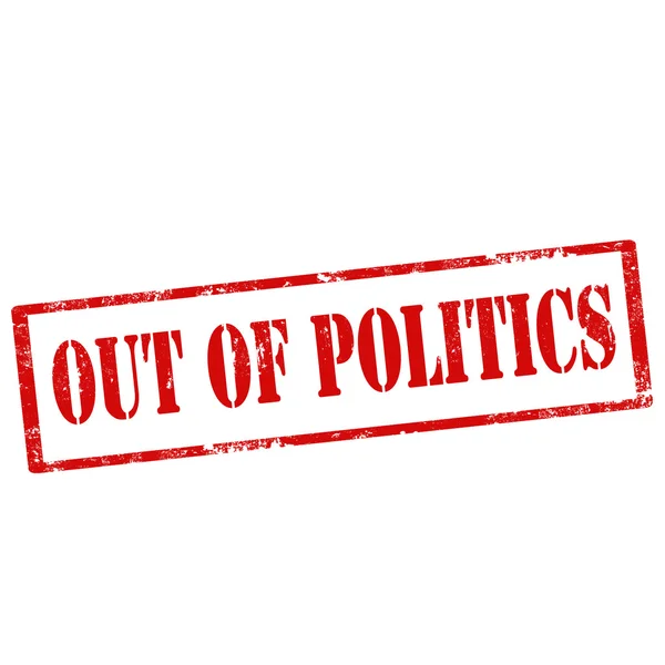 Out Of Politics — Stock Vector