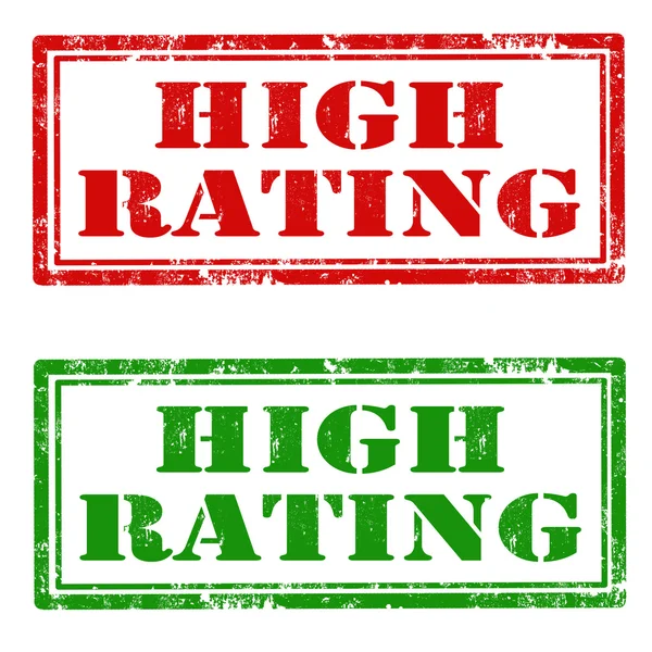 Høj rating – Stock-vektor