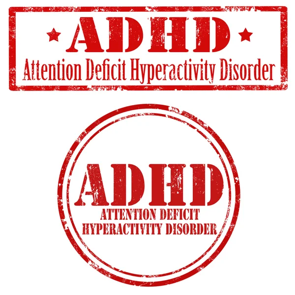 Timbri ADHD — Vettoriale Stock