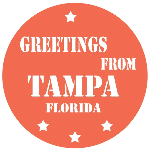 Saludos desde Tampa — Archivo Imágenes Vectoriales