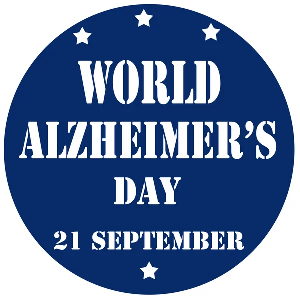 Giornata mondiale dell'Alzheimer — Vettoriale Stock