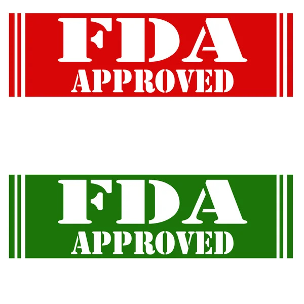 Approvato dalla FDA — Vettoriale Stock