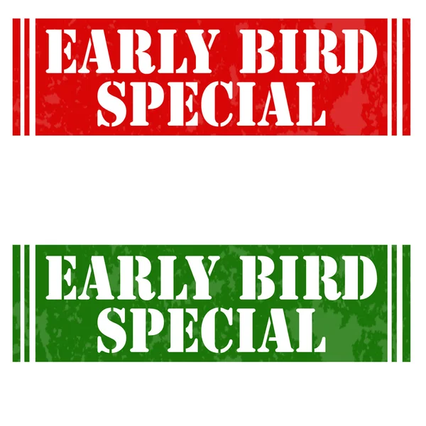 Early Bird Special — Stock Vector