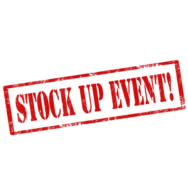 Stock Up Event — Stock Vector