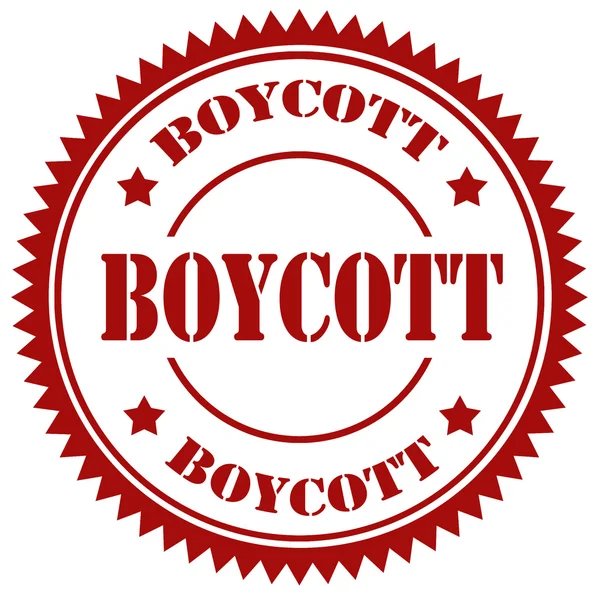 Boykott — Stockvektor