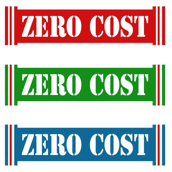 Costo zero — Vettoriale Stock