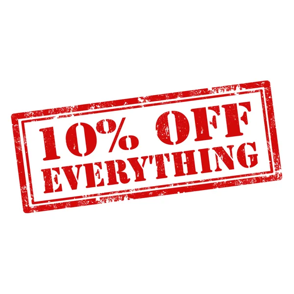 10% off Everything — стоковый вектор