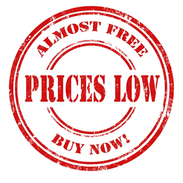 Preise niedrig — Stockvektor