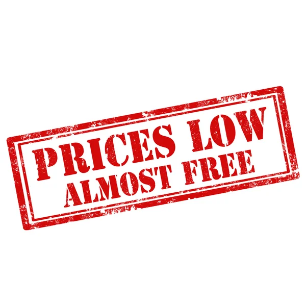 Prices Low-stamp — Stock Vector