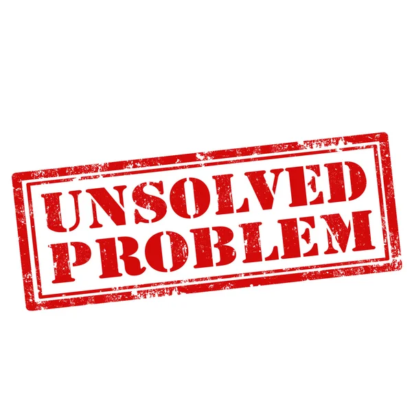 Unsolved Problem-stamp — Stockvector