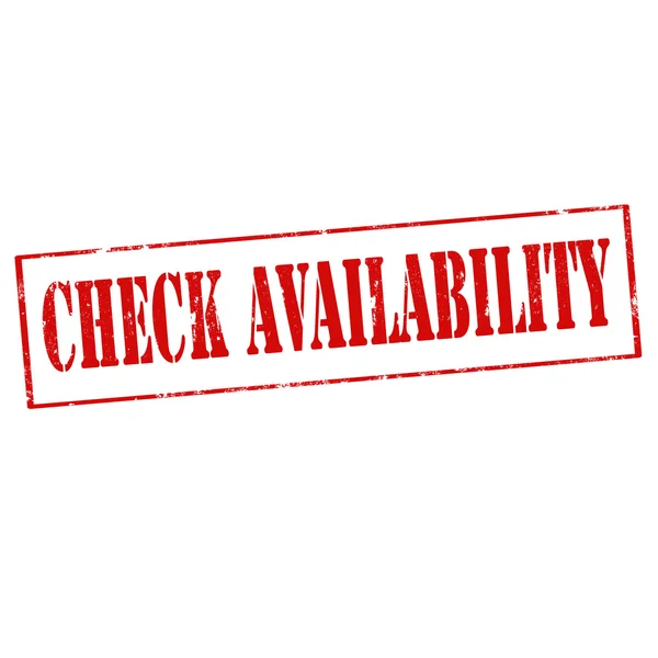 Check Availability-stamp — 스톡 벡터