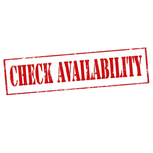 Check Availability-stamp — Διανυσματικό Αρχείο