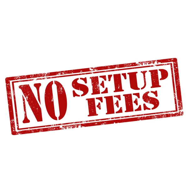 No Setup Fees — ストックベクタ