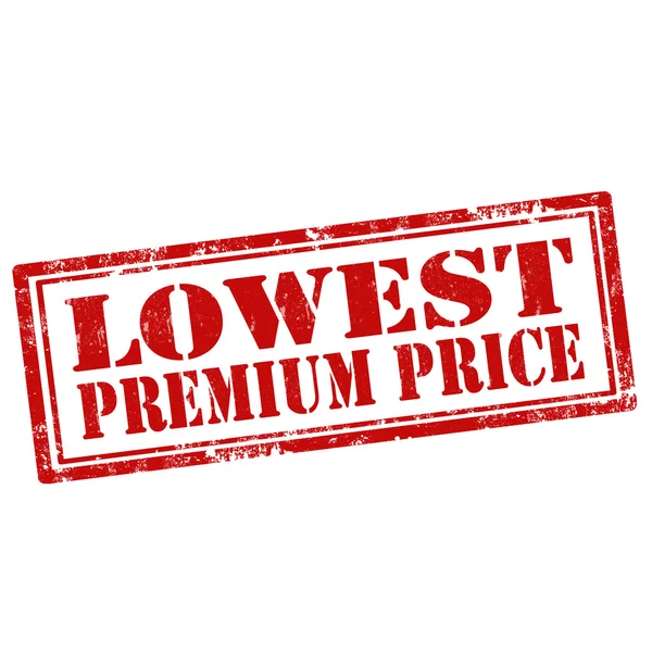 Lowest Premium Price — Stock Vector