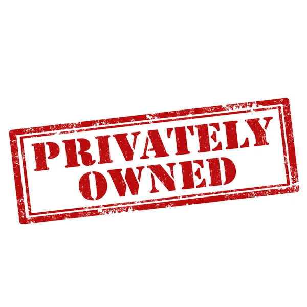 Sello de propiedad privada — Vector de stock