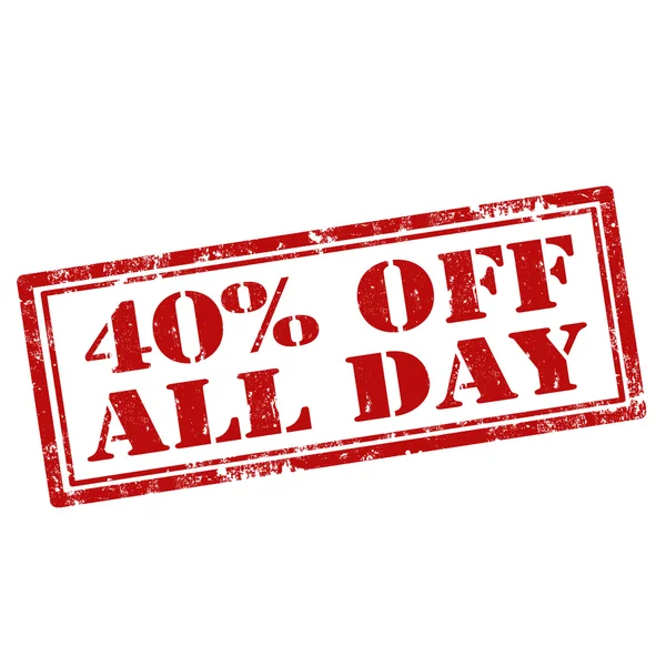 40% off All Day — стоковый вектор