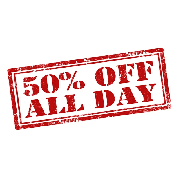 50% off All Day — стоковый вектор