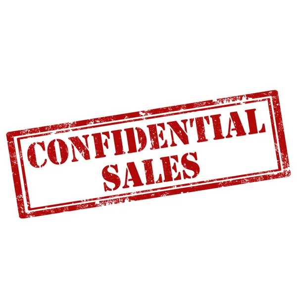 Konfidentiella försäljning-stämpel — Stock vektor