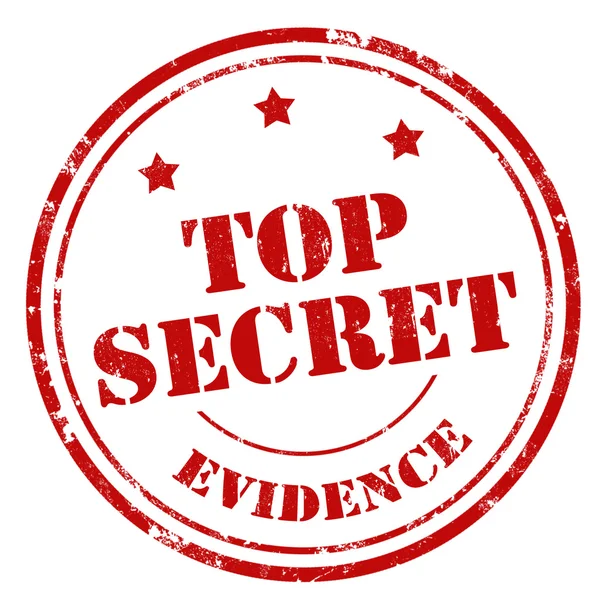 Top Secret důkazy — Stockový vektor