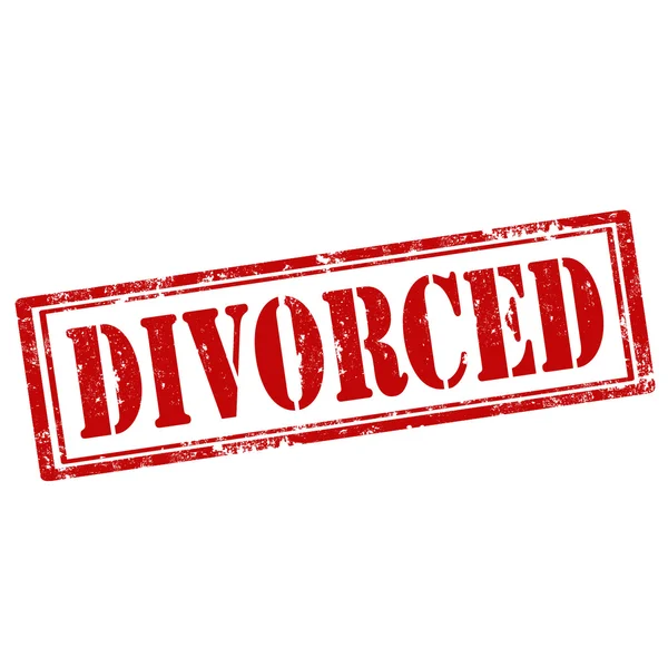 Divorced-red stamp Stock Illustration