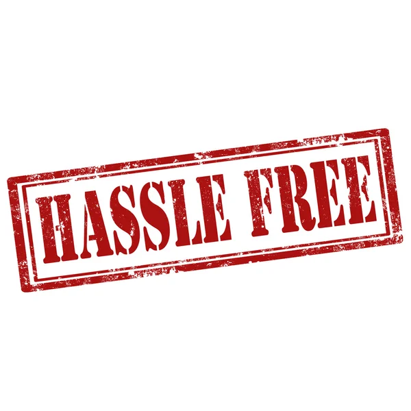 Hassle Free-carimbo — Vetor de Stock