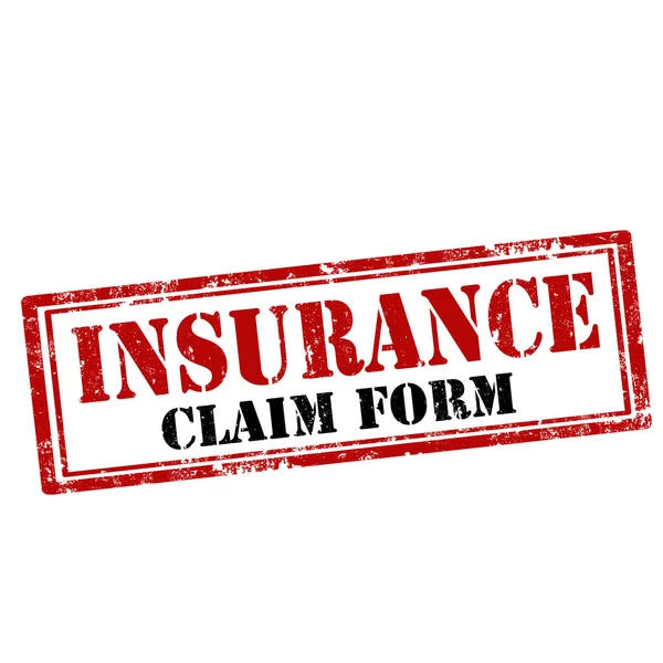 Formulario de reclamación de seguro — Vector de stock