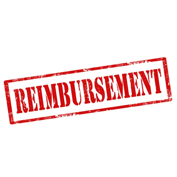 Timbre rouge de remboursement — Image vectorielle