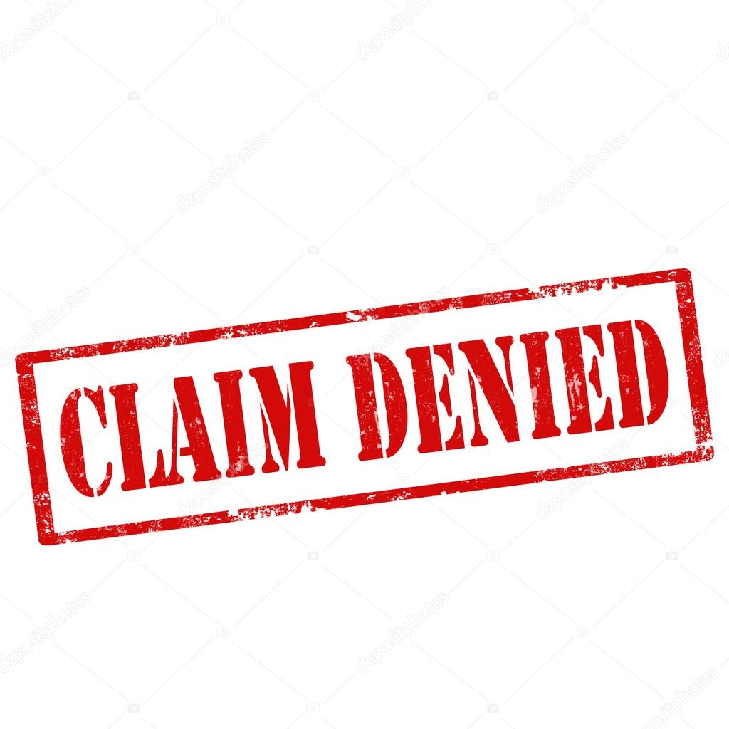 Claim Denied-stamp