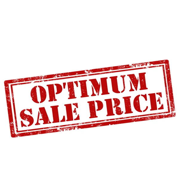 Optimum Sale Price — Stock Vector