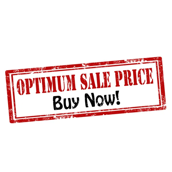 Optimum Sale Price — Stock Vector