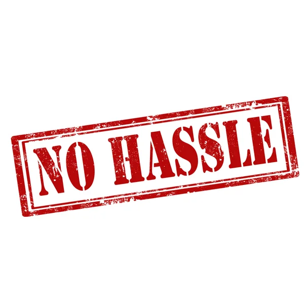 No Hassle-stamp — Stock Vector