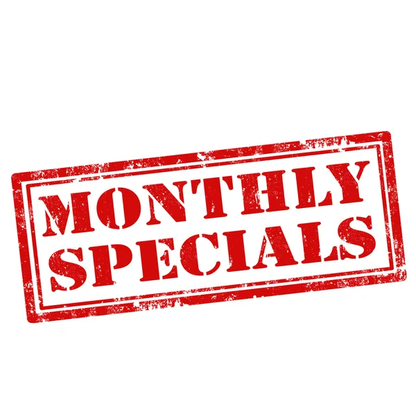 Sello de especiales mensuales — Vector de stock