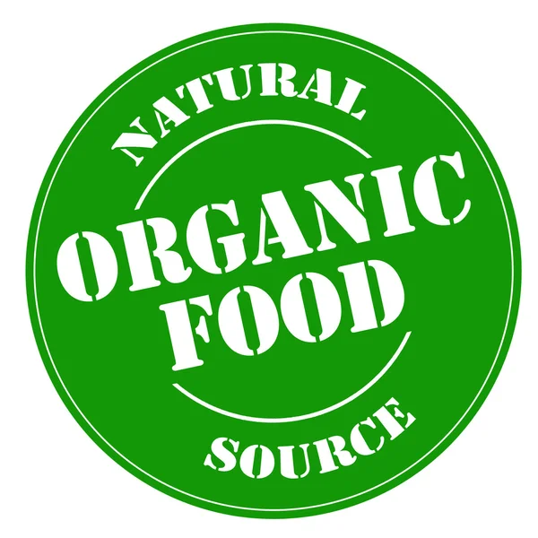 Organic Food-stamp — Stock Vector