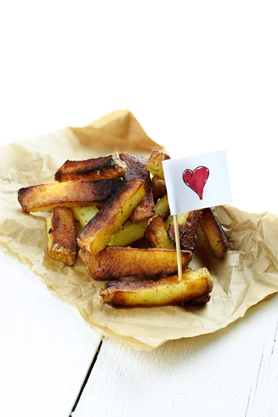 Amo le patatine fritte — Foto Stock