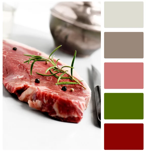 Sirloin Steak Raw — Stock Photo, Image