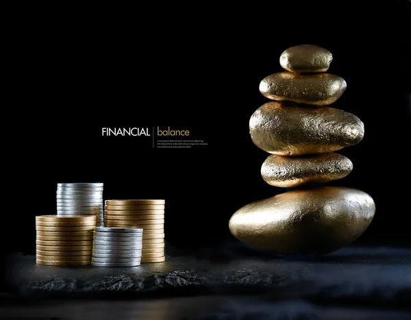 Концепция финансового баланса — стоковое фото