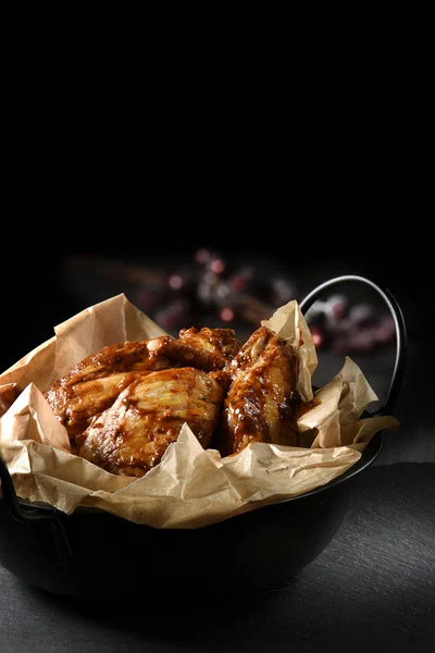 Pedaços de frango churrasco — Fotografia de Stock