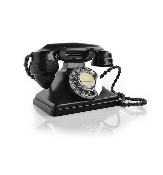 Genuine British Authentic Telephone 1940 Made Bakelite Black Shot High Royalty Free Stock Images