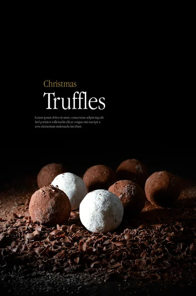 Trufas de Natal — Fotografia de Stock