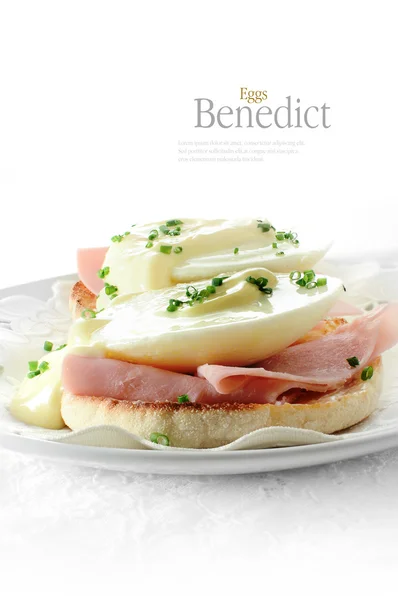 Ovos Benedict — Fotografia de Stock