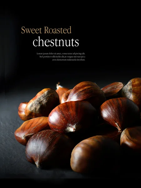 Sweet Roasted Chestnuts — Stock Photo, Image