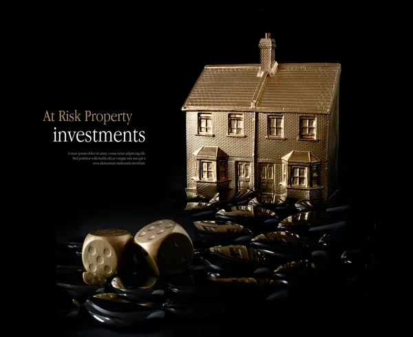 Investimenti immobiliari a rischio — Foto Stock