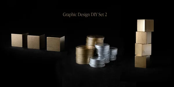 Diseño gráfico DIY Set 2 — Foto de Stock